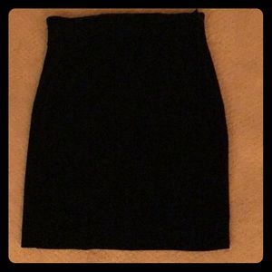 Vintage Banana Republic Black Velvet Midi Skirt